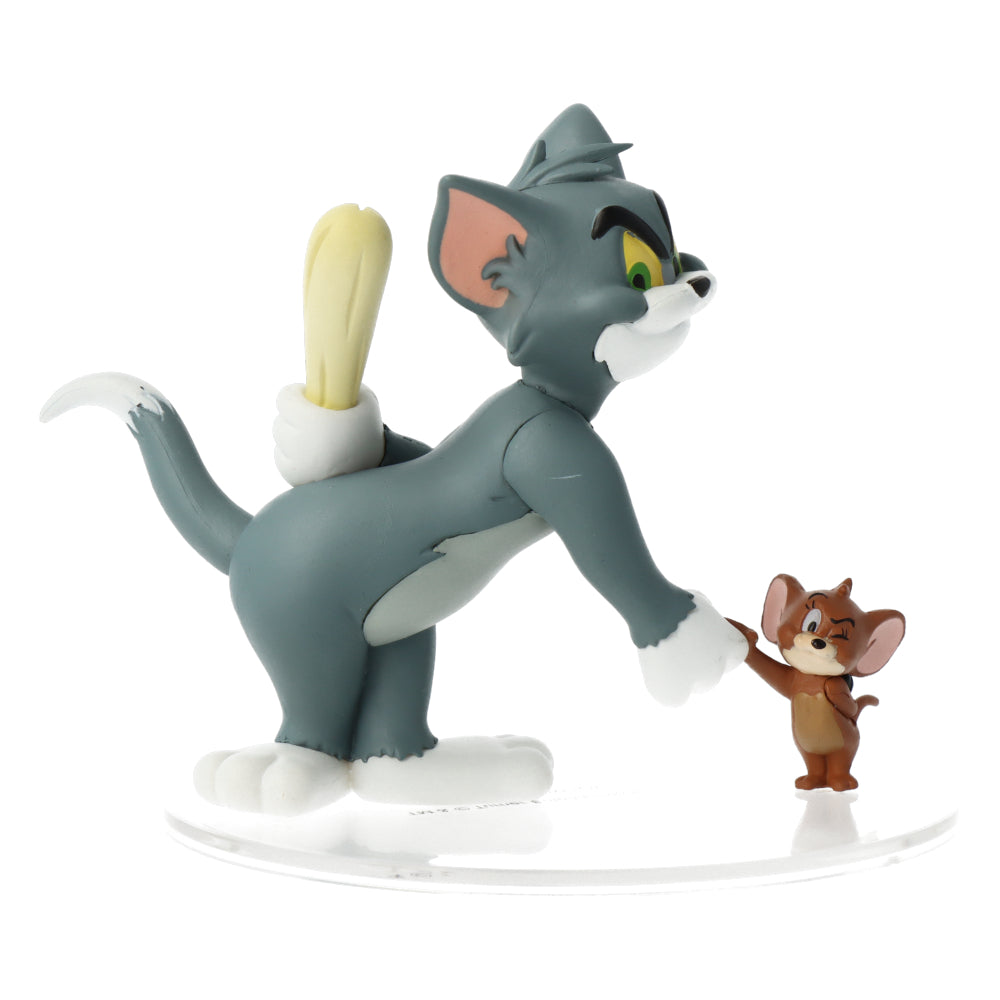 Tom & Jerry Collectible Figurine - Tom with Club & Jerry with Bomb - Perfect for Home Decor, Office Display, and Cartoon Lovers Gift