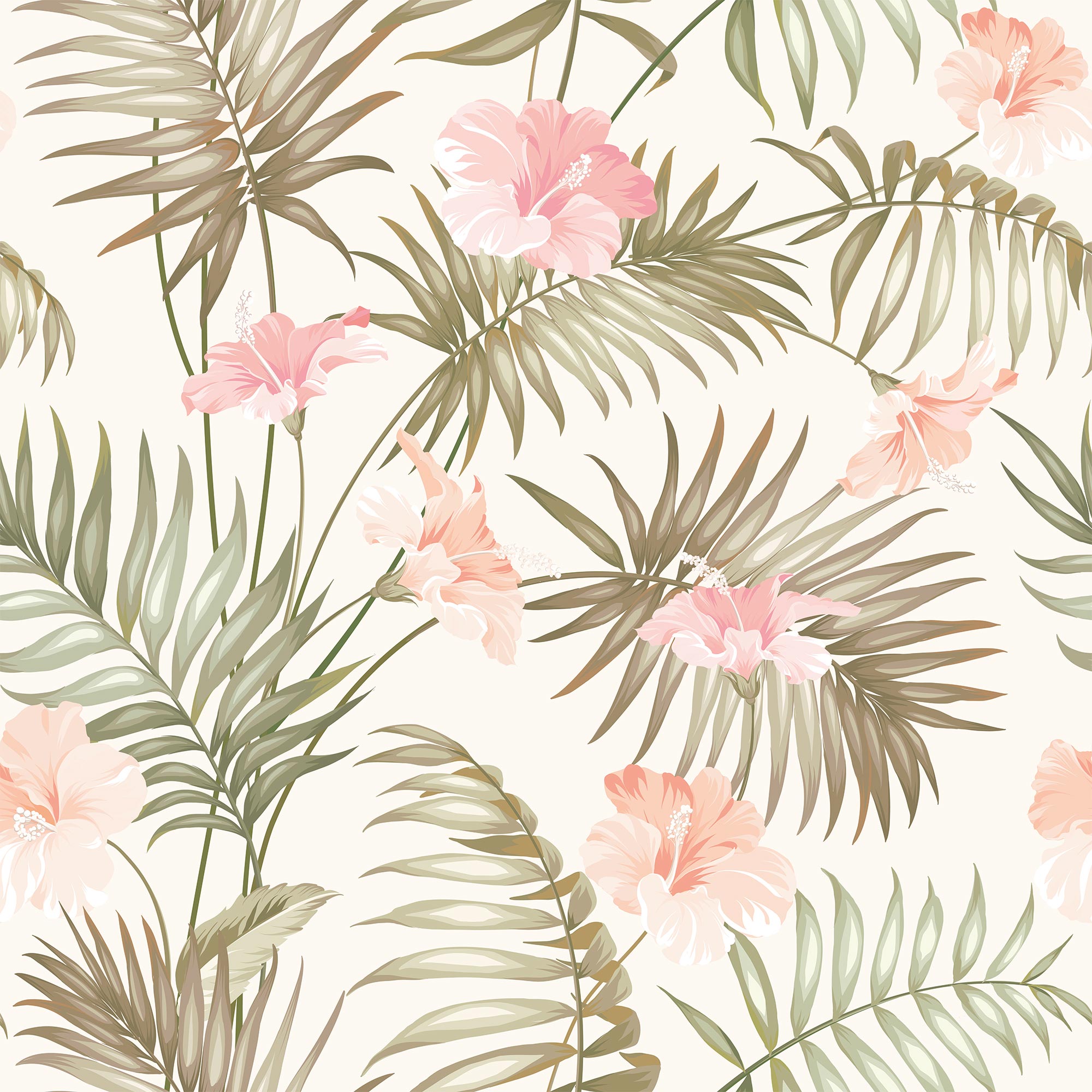 Waterproof Pink Bathroom Wallpaper Sample - Floral & Similar Tones 003 | Peel & Stick Removable Wall Decor for Bath, Powder Room & Vanity Areas
