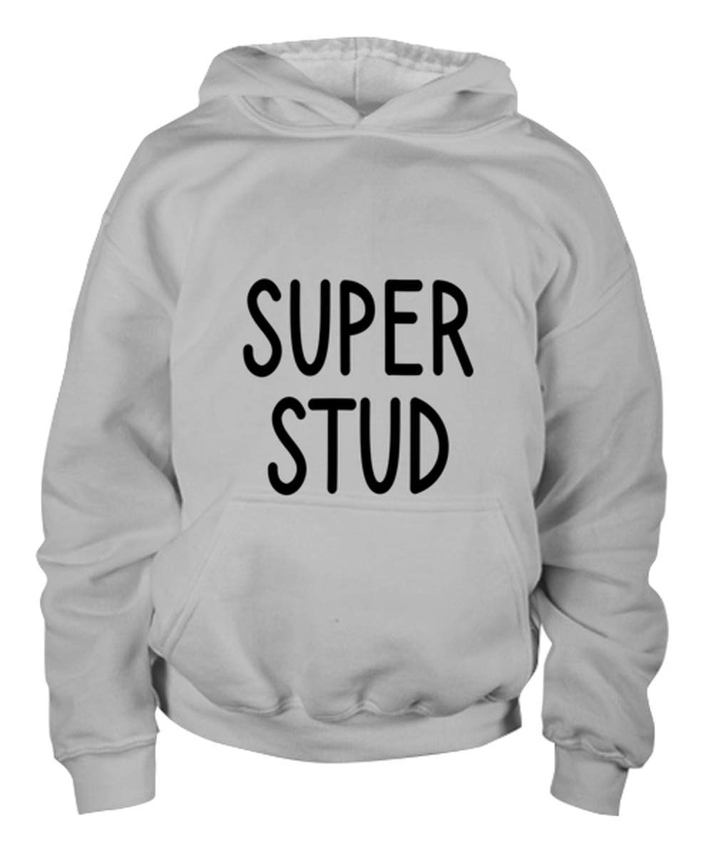Macho Themed Super Stud Youth Hoodie for Men - Stylish & Comfortable Pullover for Casual Wear, Street Fashion, and Everyday Outfits