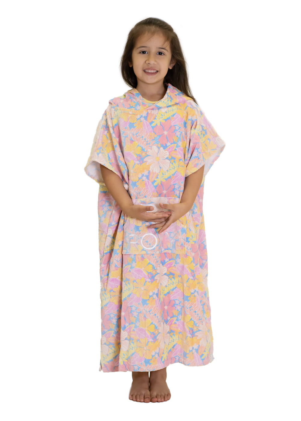 Roxy Girls Hooded Tower - Soft & Absorbent Kids Beach Towel for Swimming, Bath Time & Poolside Fun