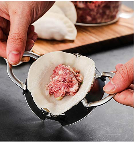 Stainless Steel Dumpling Maker Set - Professional Dumpling Molds & Wrapper Press for Homemade Dumplings, Potstickers, Gyoza - Perfect for Asian Cooking, Family Meals & Party Food Prep