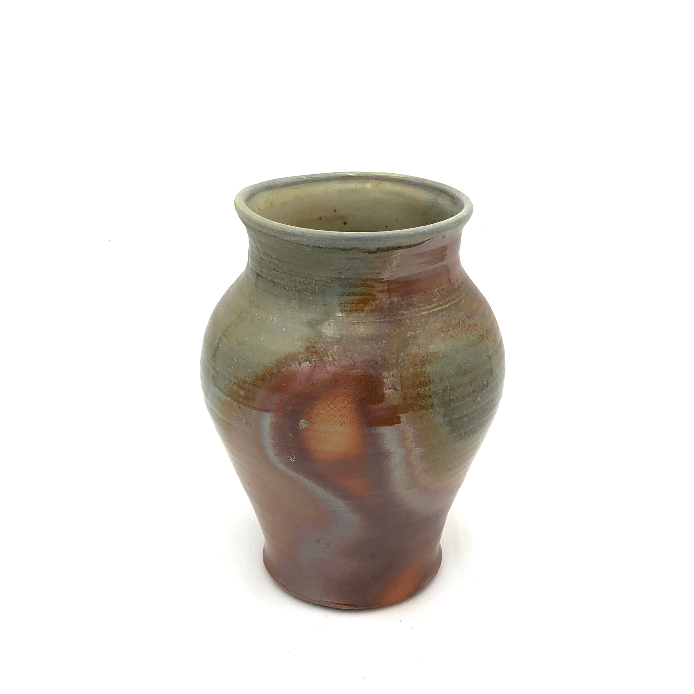Brian Horsch Wood Fired Ceramic Vase - Large Handcrafted Pottery with Unique Glaze Patterns - Perfect for Home Decor, Wedding Centerpieces & Bohemian Style Interiors