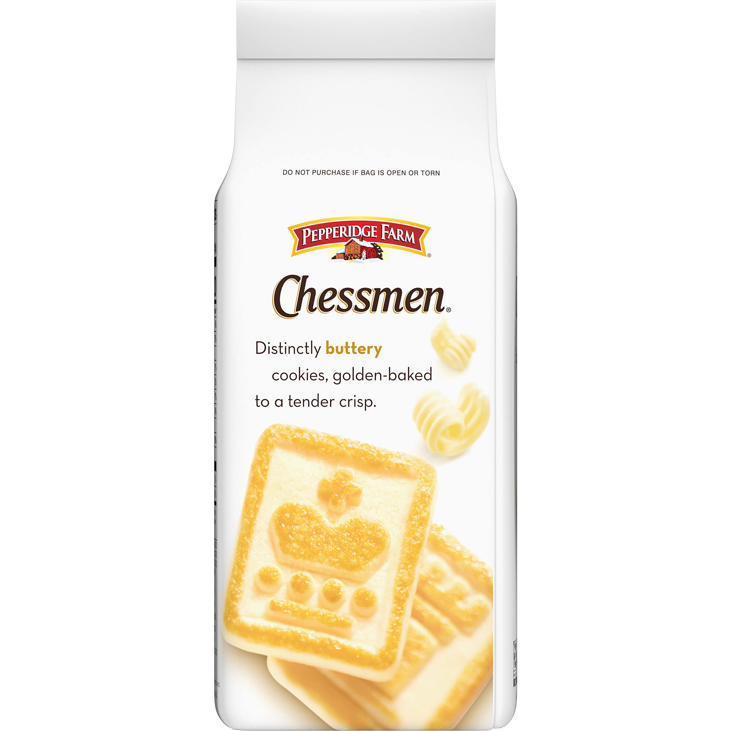 Pepperidge Farm Chessmen Butter Cookies - 7.25oz (24 Cookies) - Pack of 24 - Rich Buttery Shortbread Cookies for Holiday Gifts, Tea Time & Party Snacks