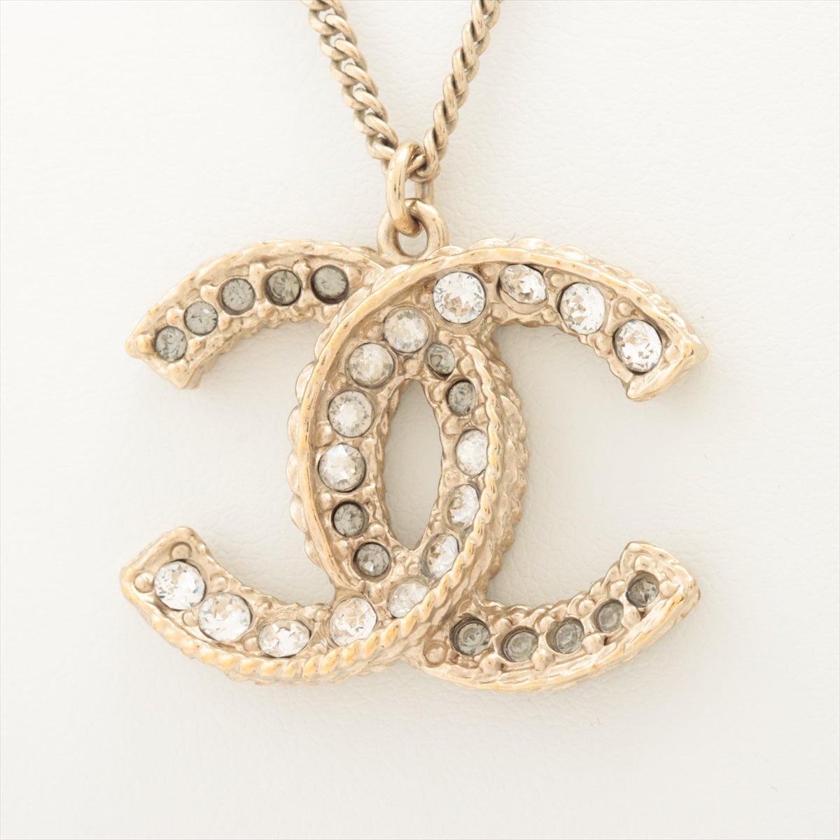 Chanel CC Rhinestone Reversible Necklace - Elegant Costume Jewelry for Women | Perfect for Parties, Weddings & Special Occasions