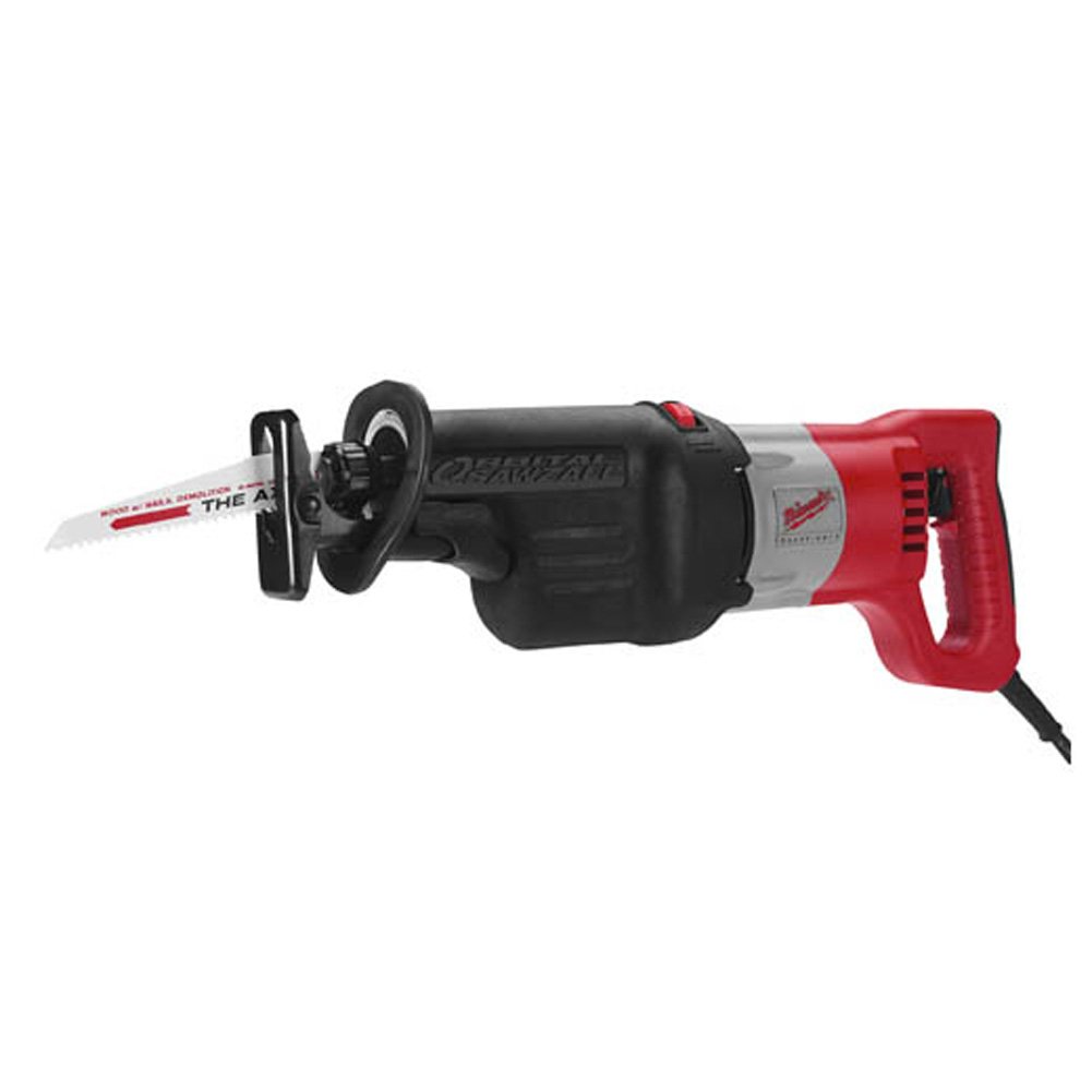Milwaukee 6520-21 13 Amp Sawzall Orbital Reciprocating Saw with Case - Heavy Duty Demolition & Construction Power Tool for Wood Cutting, Metal Cutting & Remodeling Projects