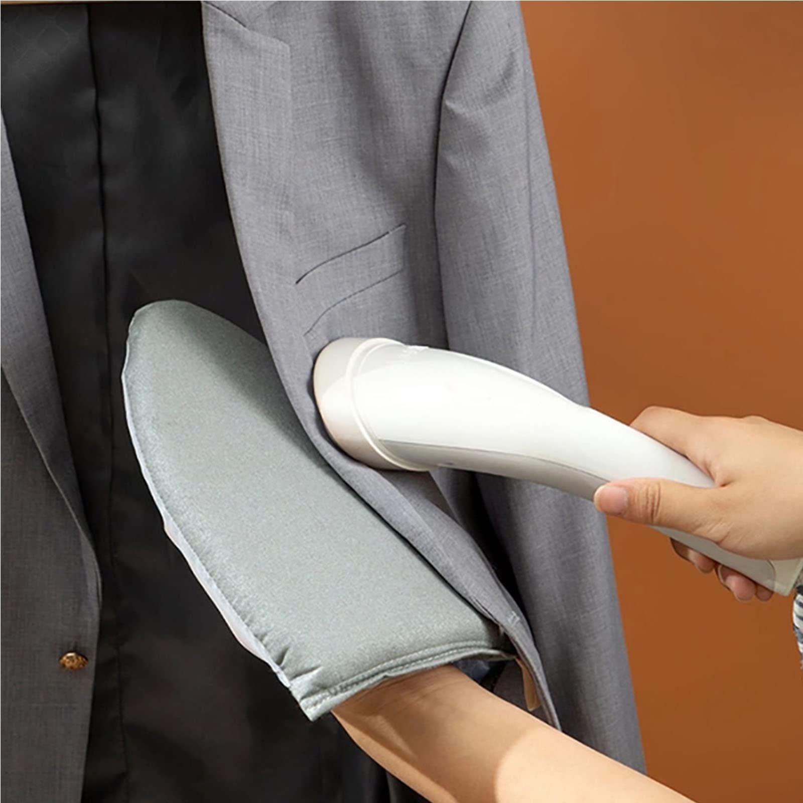 YOCOVER Waterproof Garment Steamer Ironing Glove - Portable Travel Ironing Board & Heat Resistant Mitt for Clothes Steamers (Pointed Tip) | Perfect for Business Trips, Hotels & Quick Wrinkle Removal at Home
