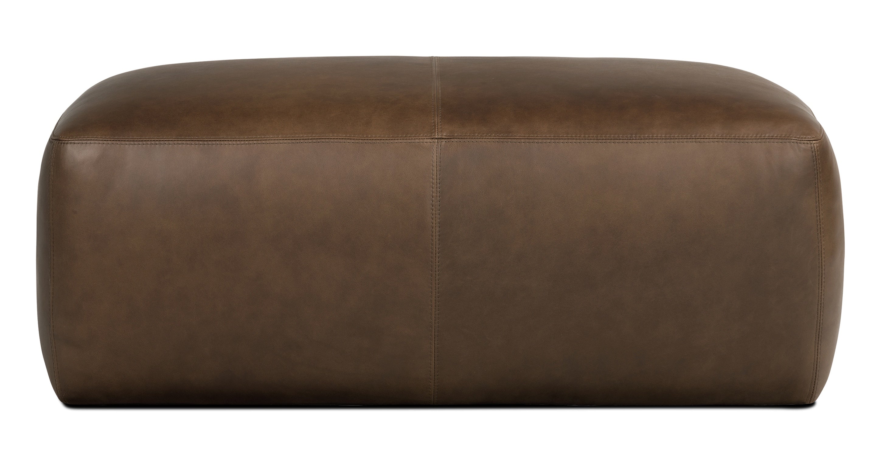 Premium Denver Leather Ottoman - Soft & Durable Footrest, Storage Bench - Perfect for Living Room, Bedroom, Home Decor & Relaxation