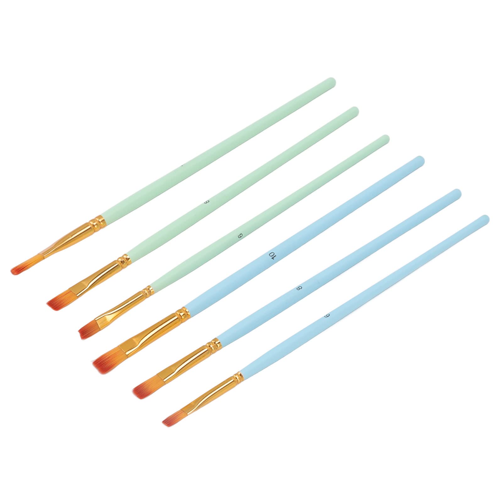 Premium Nylon Bristle Paint Brush Set for Ceramics, Acrylic & Oil Painting - Professional Artist & DIY Craft Supplies for Pottery, Canvas & Home Decor Projects