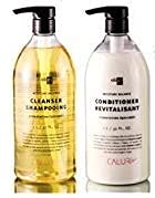 Oligo Pro Calura Moisture Balance Shampoo & Conditioner Set - 32 oz / 1000ml Duo Kit with Sleek Compact Mirror | Hydrating Hair Care for Dry, Damaged Hair | Salon-Quality at Home, Travel & Gym Use