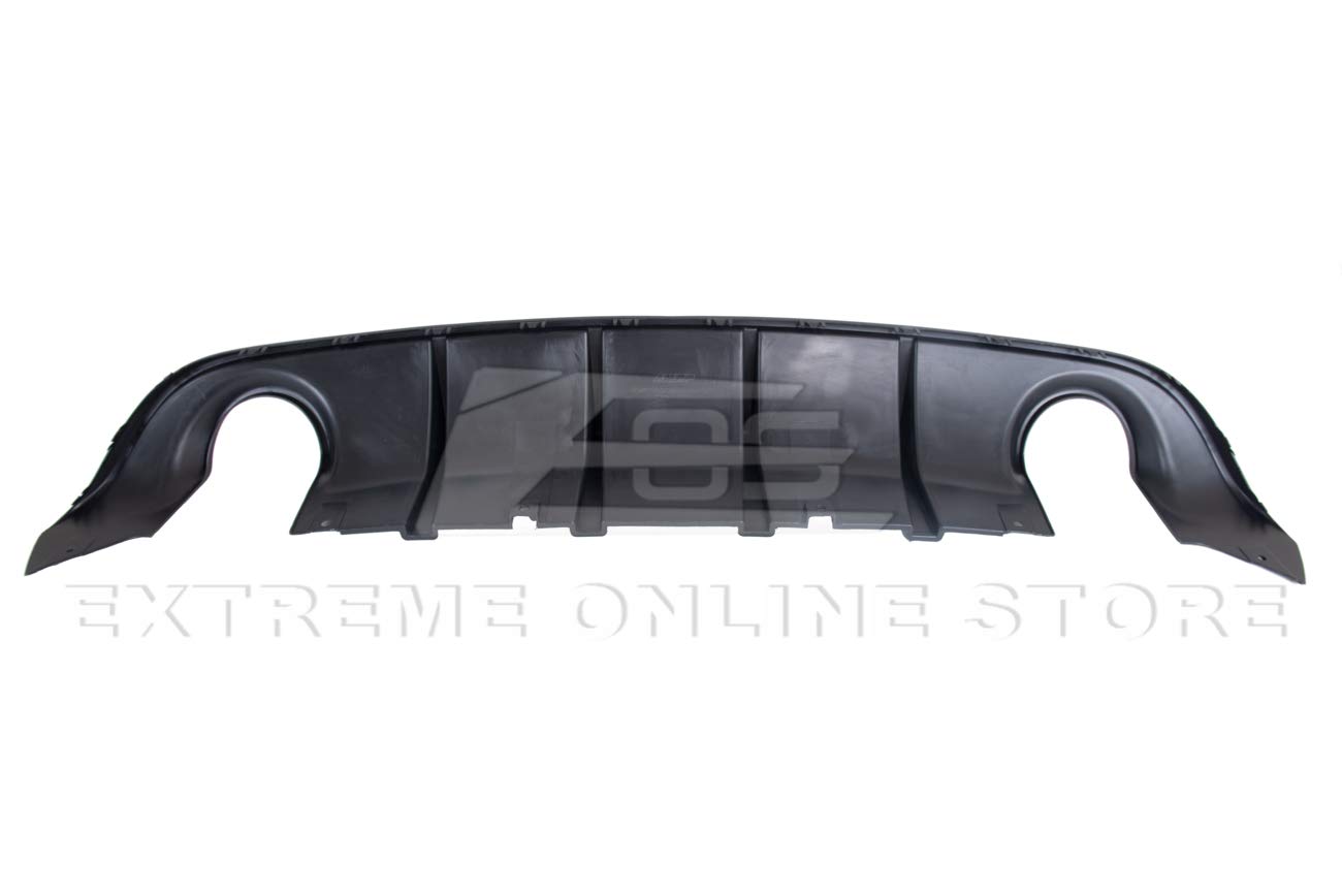 2015-Present Dodge Charger SRT Rear Bumper Diffuser - ABS Matte Black Dual Exhaust Tips | Factory Style Replacement | Perfect for Car Upgrades & Performance Enhancement