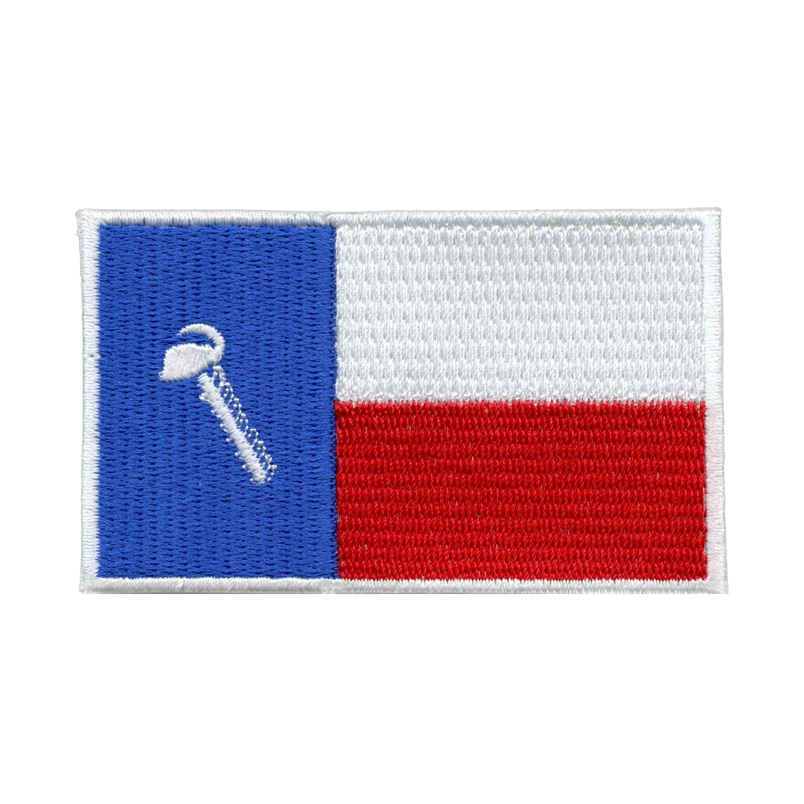 Texas Flag Screw Parody Embroidered Iron-On Patch - Perfect for Hats, Jackets, and Backpacks to Show Your Texas Pride