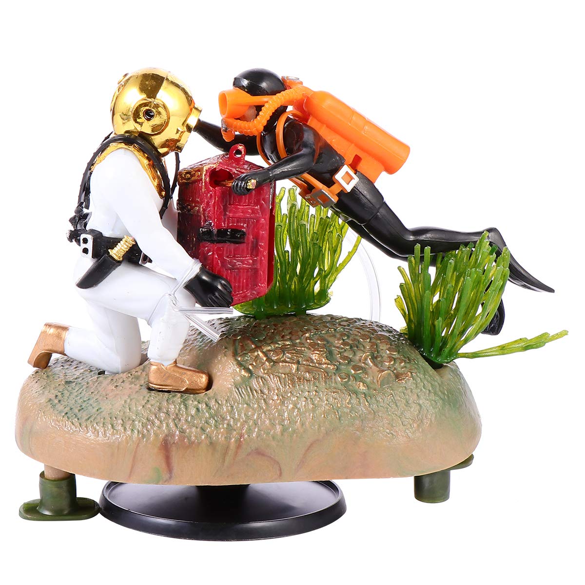 Retro Resin Aquarium Decorations - Fish Tank Stand & Air Ornament for Desktop, Home & Office - Perfect for Aquascaping & Fish Tank Landscaping