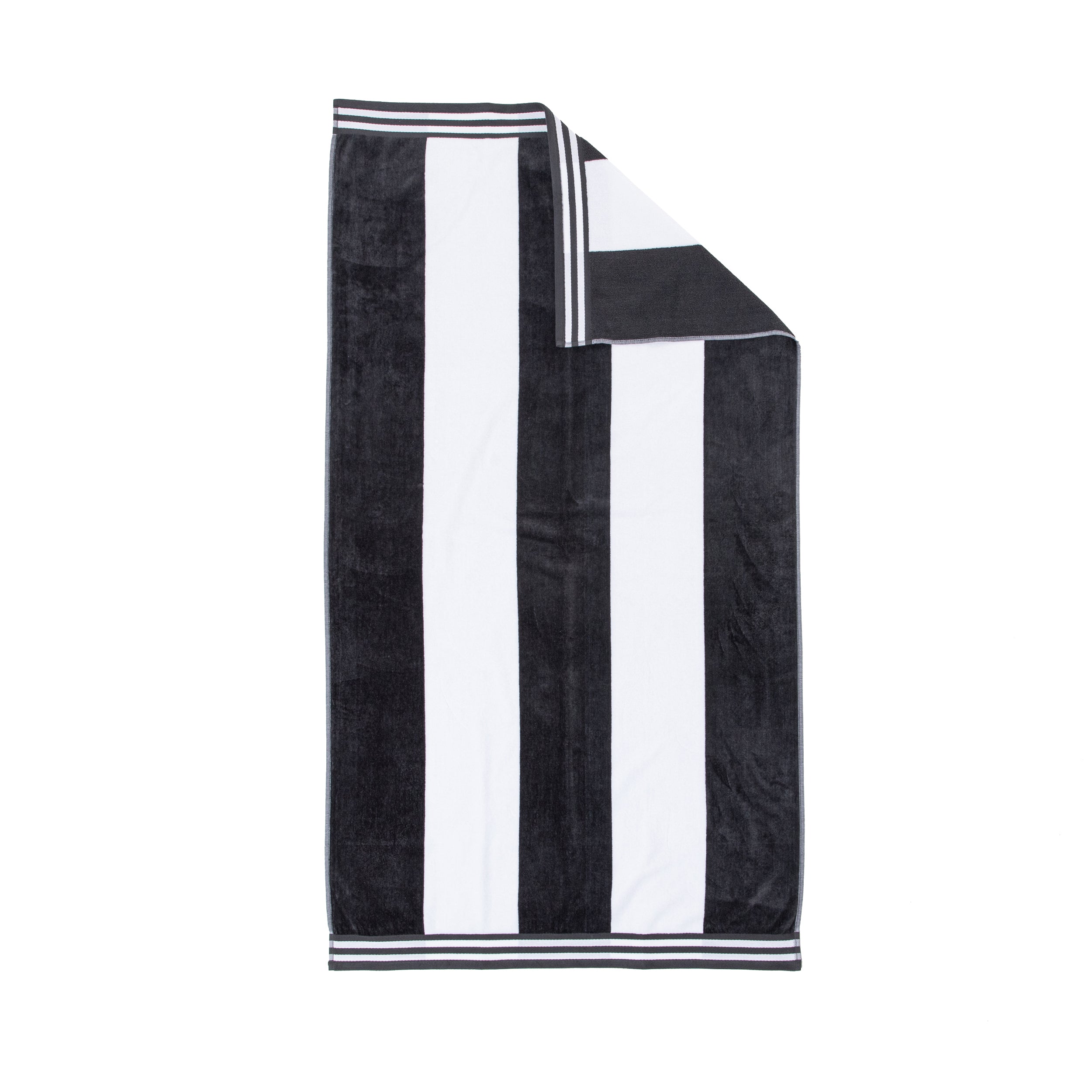 Premium Cabana Stripe Oversized Cotton Beach Towel Set of 2, 4, or 6 - Soft, Absorbent & Quick-Drying for Pool, Beach, Vacation & Spa Use