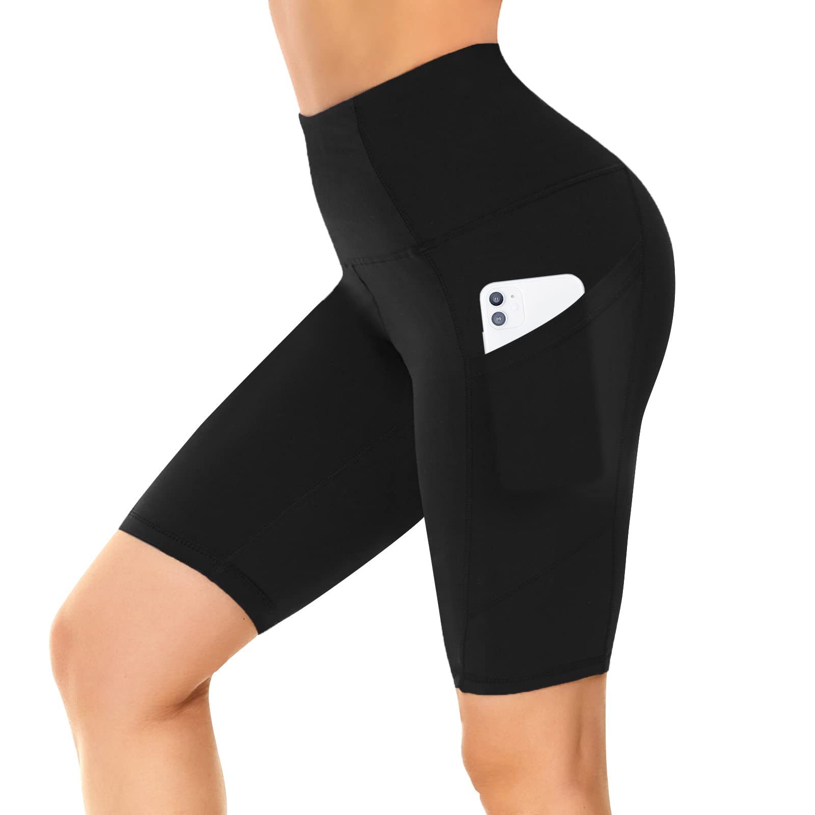 NexiEpoch High Waist Workout Shorts for Women - Tummy Control Biker Shorts, Yoga Running Gym Spandex Athletic Shorts | Perfect for Yoga, Running, Gym & Casual Wear