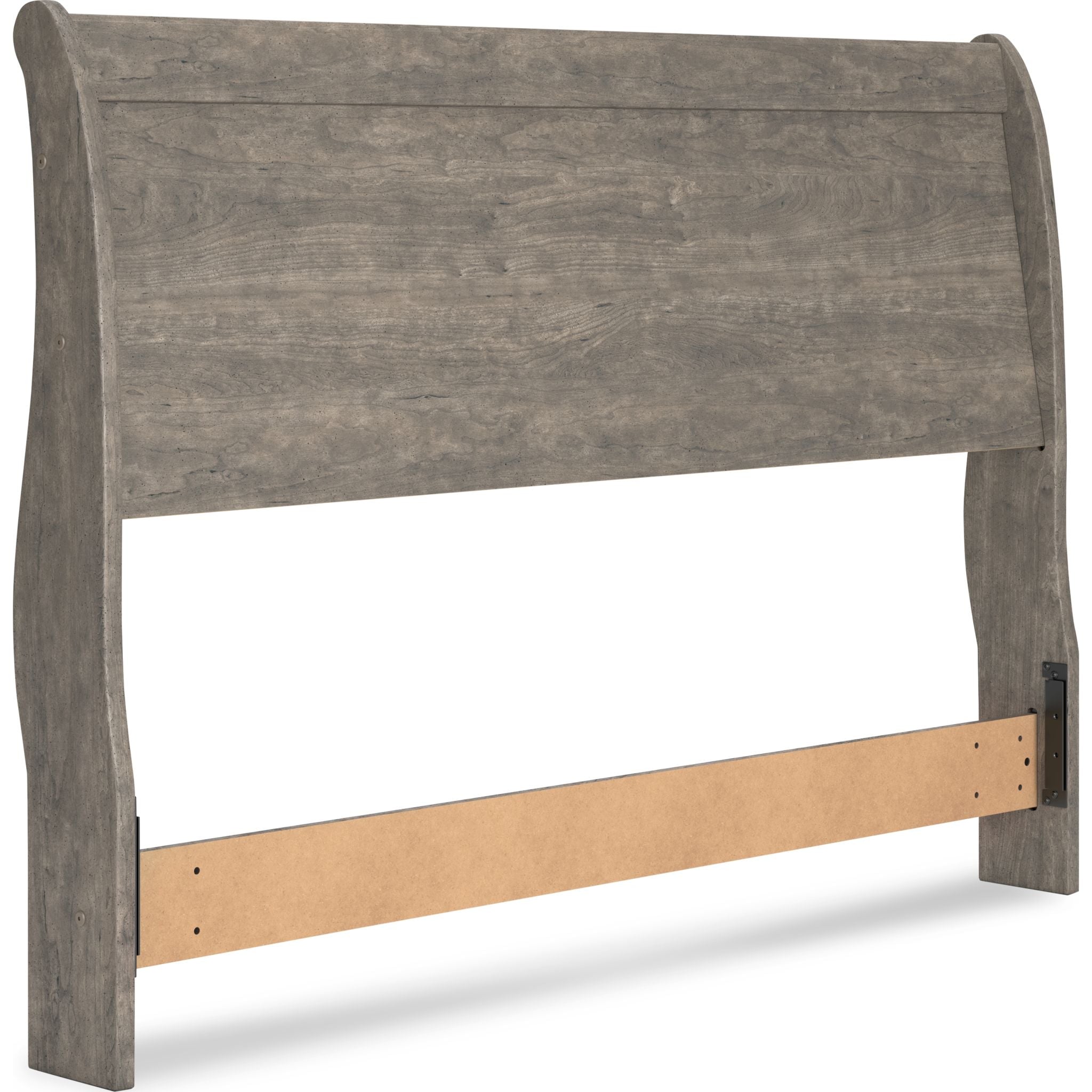 Bayzor Queen Size Sleigh Headboard - Gray Upholstered Bed Frame Headboard for Bedroom Decor | Perfect for Master Bedroom, Guest Room & Home Staging