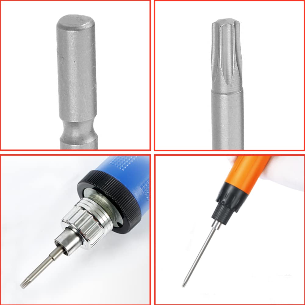 Utoolmart 10-Piece Magnetic Torx Screwdriver Bits Set - T8 Size, 5mm Round Shank, 150mm Length, Premium S2 Steel - Perfect for Electronics Repair, Furniture Assembly & DIY Projects