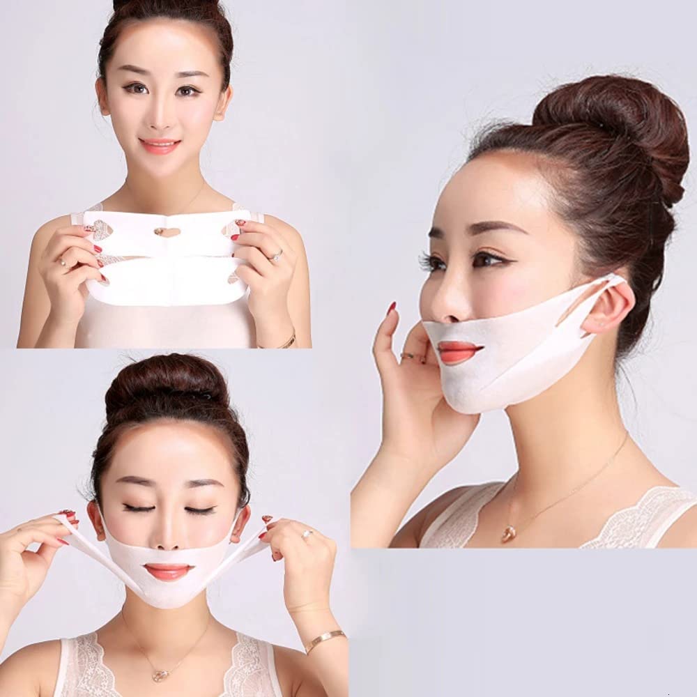 V Shape Face Mask - Firming & Lifting Chin Strap for Wrinkle Reduction & Facial Slimming | CASSARINA Beauty Skin Care Tool for Women | Perfect for Home Spa, Anti-Aging Routine & Double Chin Treatment