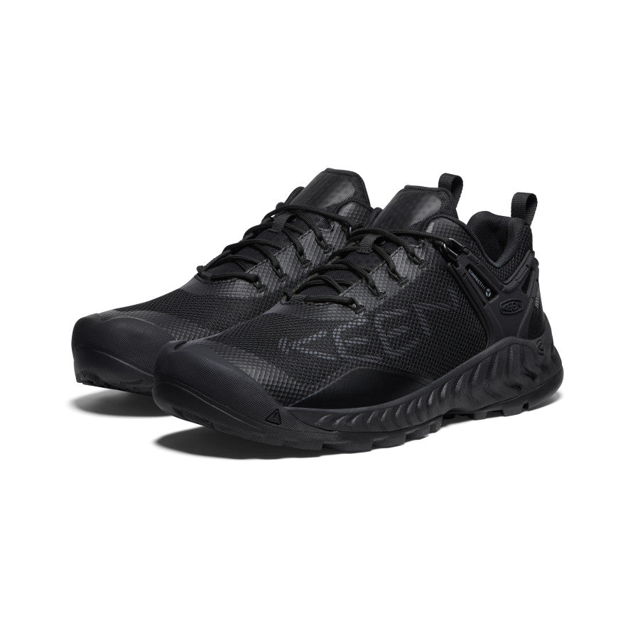 Nike Men's NXIS EVO WP Triple Black Waterproof Running Shoes for Trail & Outdoor Sports