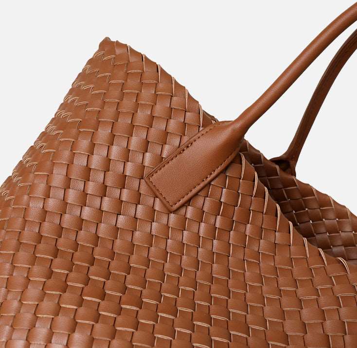 Stylish Large Capacity Handwoven Cotton Tote Bag for Women - Perfect for Shopping, Beach, Travel & Everyday Use