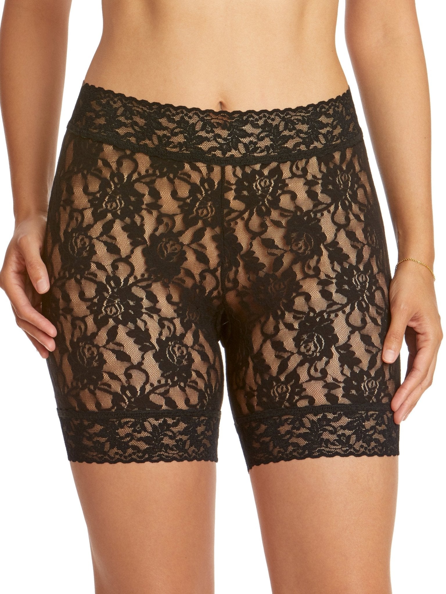 Signature Lace Bike Shorts - High Waist Workout Shorts for Women, Yoga, Running & Cycling | Breathable & Comfortable Activewear for Gym, Fitness & Casual Wear