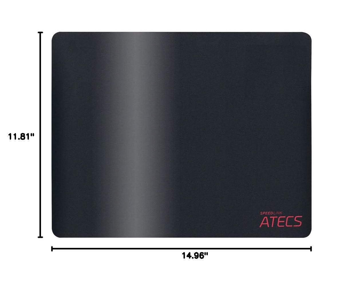 ATECS Soft Gaming Mousepad - Medium Size, Black - Perfect for PC, Laptop & Office Use
