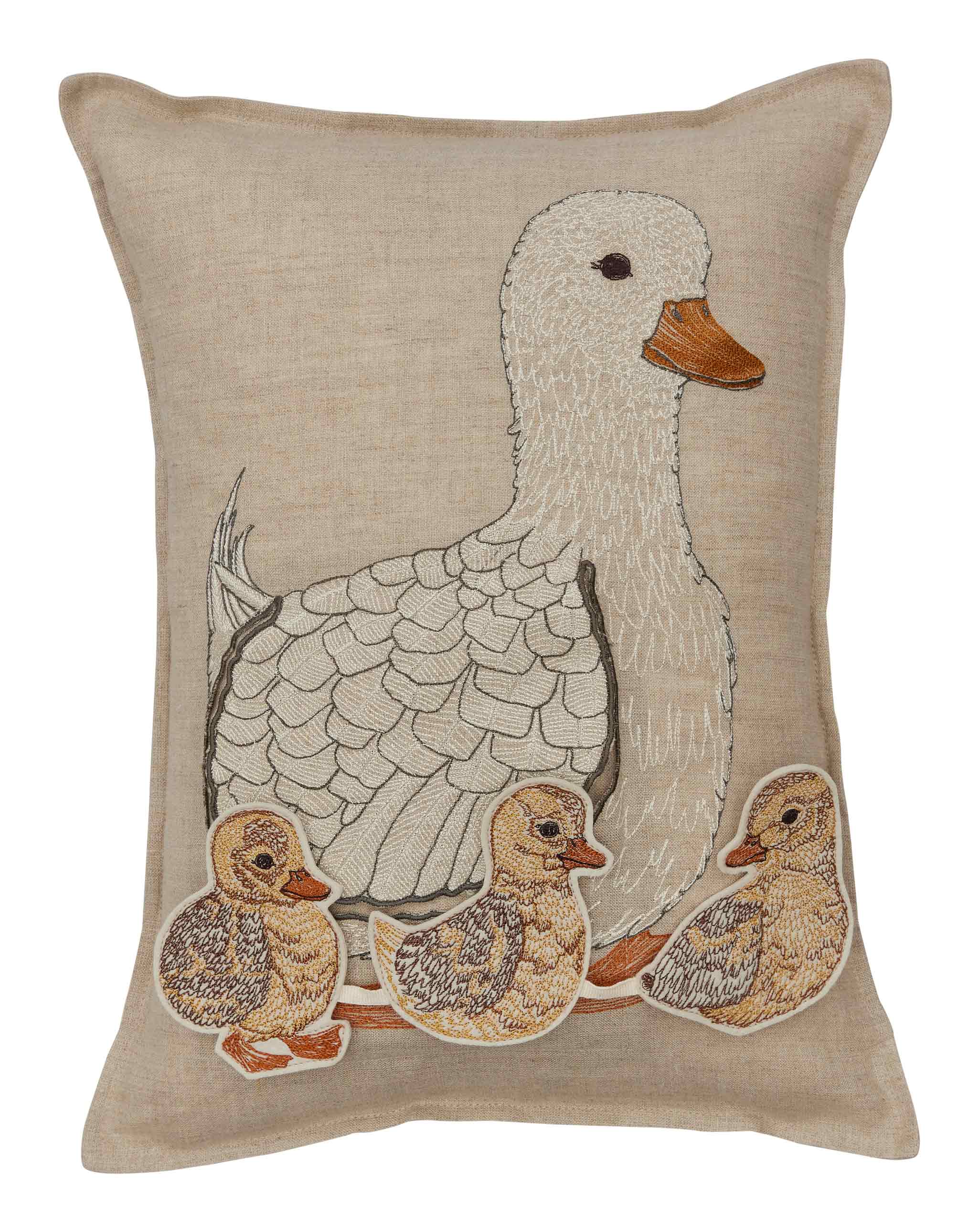 Mama Duck Pocket Pillow - Soft Plush Stuffed Animal Toy for Kids & Nursery Decor | Coral & Tusk | Perfect for Bedtime, Playtime & Nursery Room Decorations