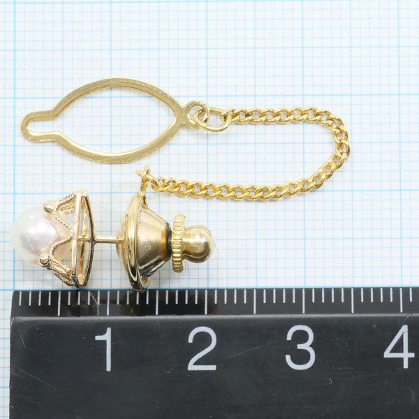 18K Yellow Gold Pearl Pin Brooch - Elegant Vintage Pearl Jewelry for Women - Perfect for Weddings, Parties & Special Occasions