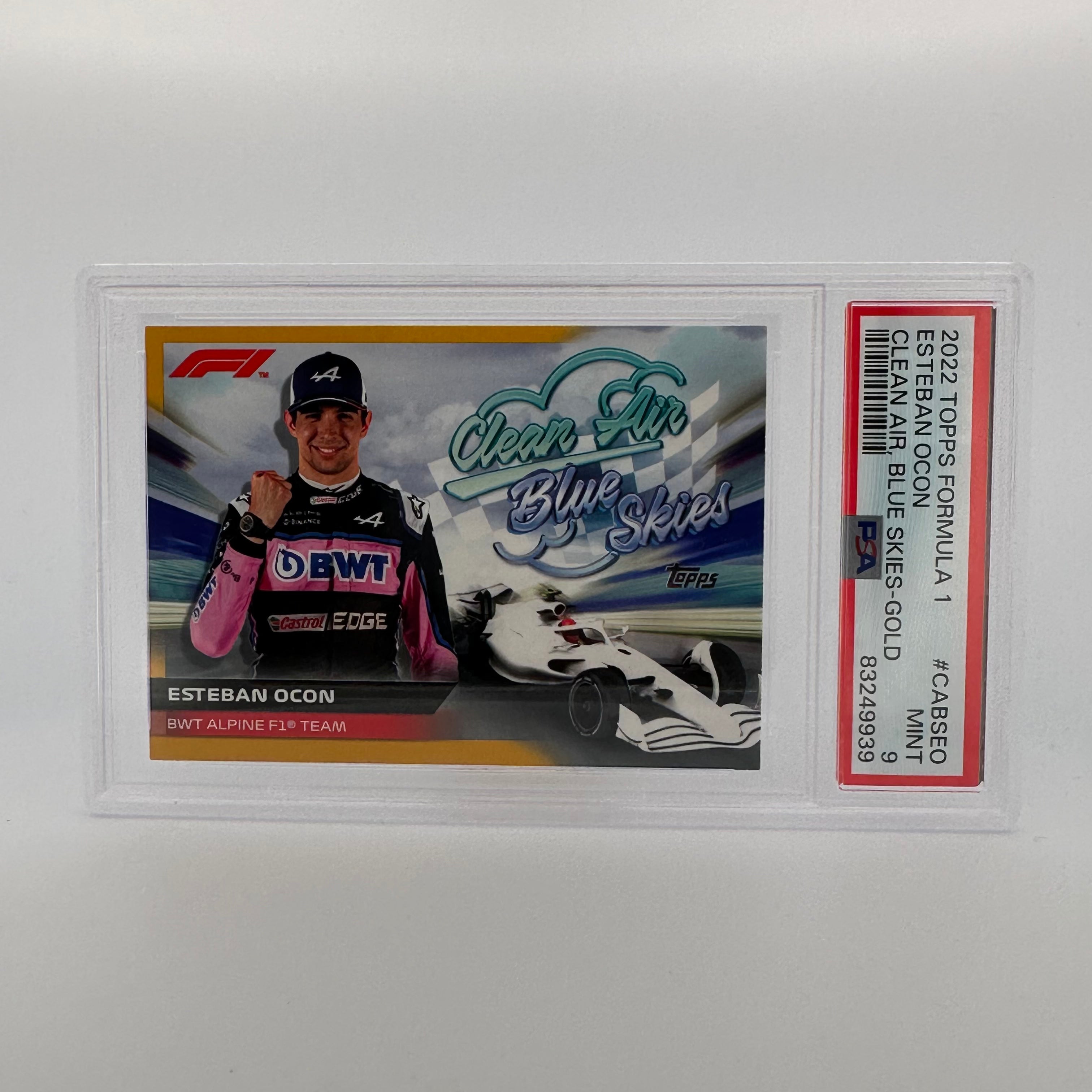PSA 9 Graded 33/50 Esteban #CABSEO Clean Air Blue Skies Gold Parallel Baseball Card - Perfect for Collectors, Investors & Sports Memorabilia Displays