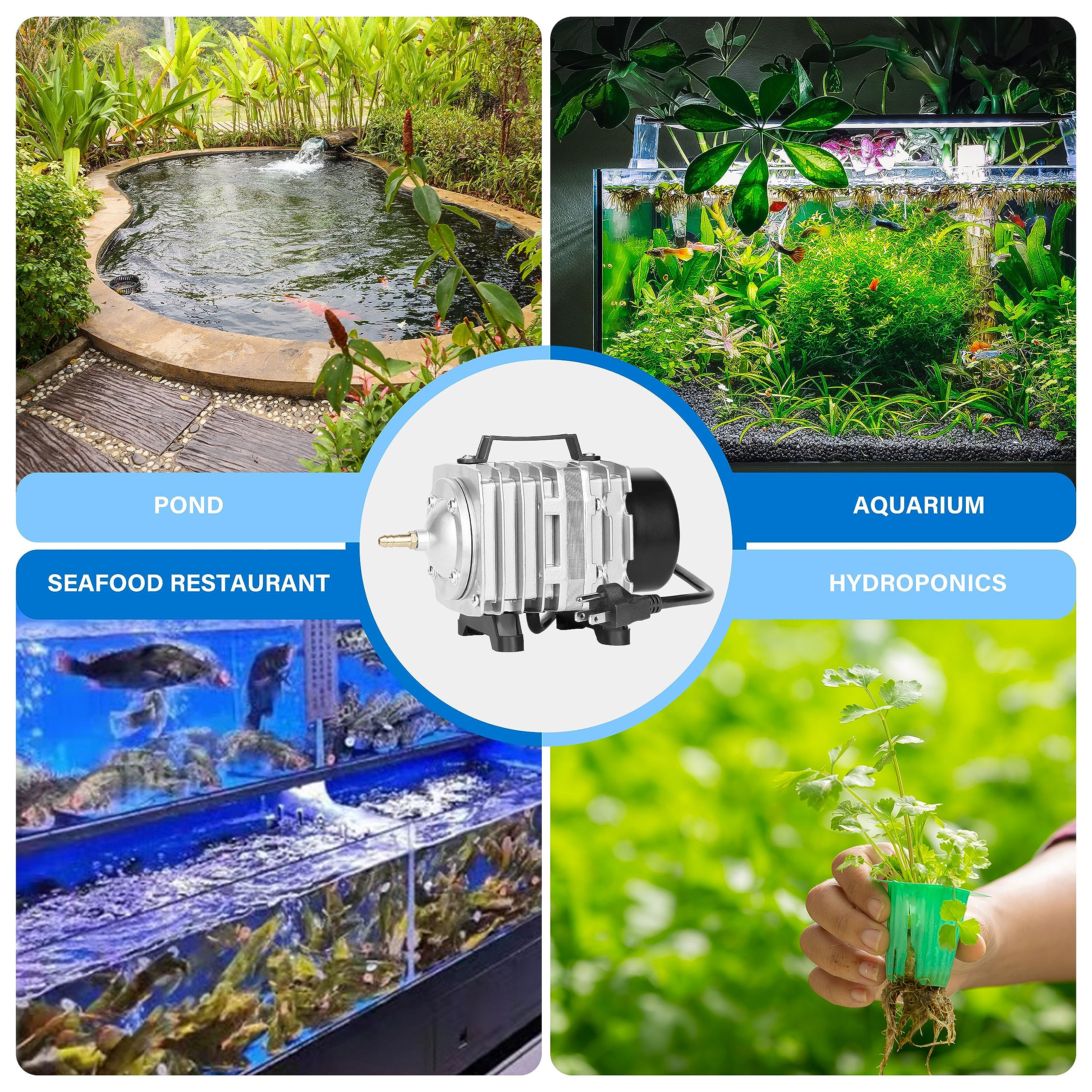 YSSOA Aquarium Air Flow Outlets - Adjustable Oxygen Diffuser for Fish Tank, Freshwater & Saltwater Aquariums - Perfect for Bubble Walls, Aeration & Oxygenation in Home or Office Aquariums