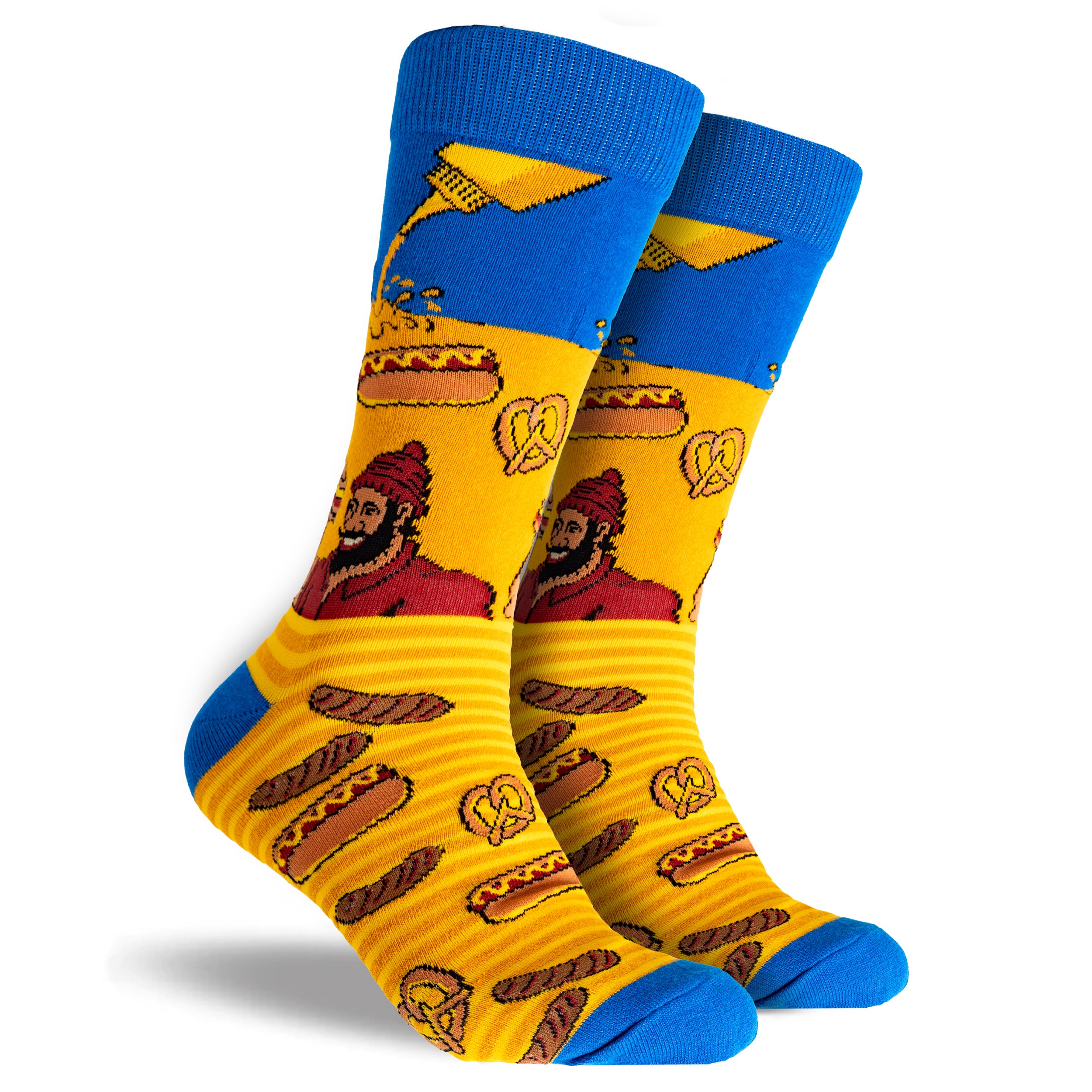Men's Cotton Crew Socks 4-Pack Gift Box - Red | Comfortable & Breathable Athletic Socks for Running, Gym & Casual Wear