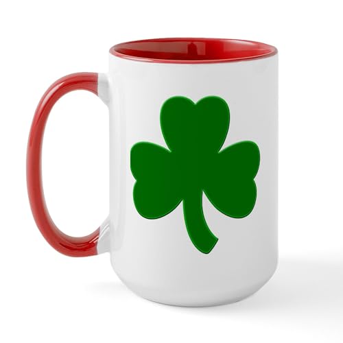 White/Red Inside - Shamrock Ver6 Large Mug