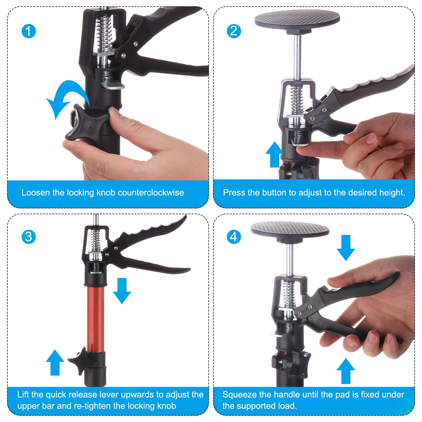 PATIKIL Telescopic Cabinet Support Pole - Adjustable 19.7