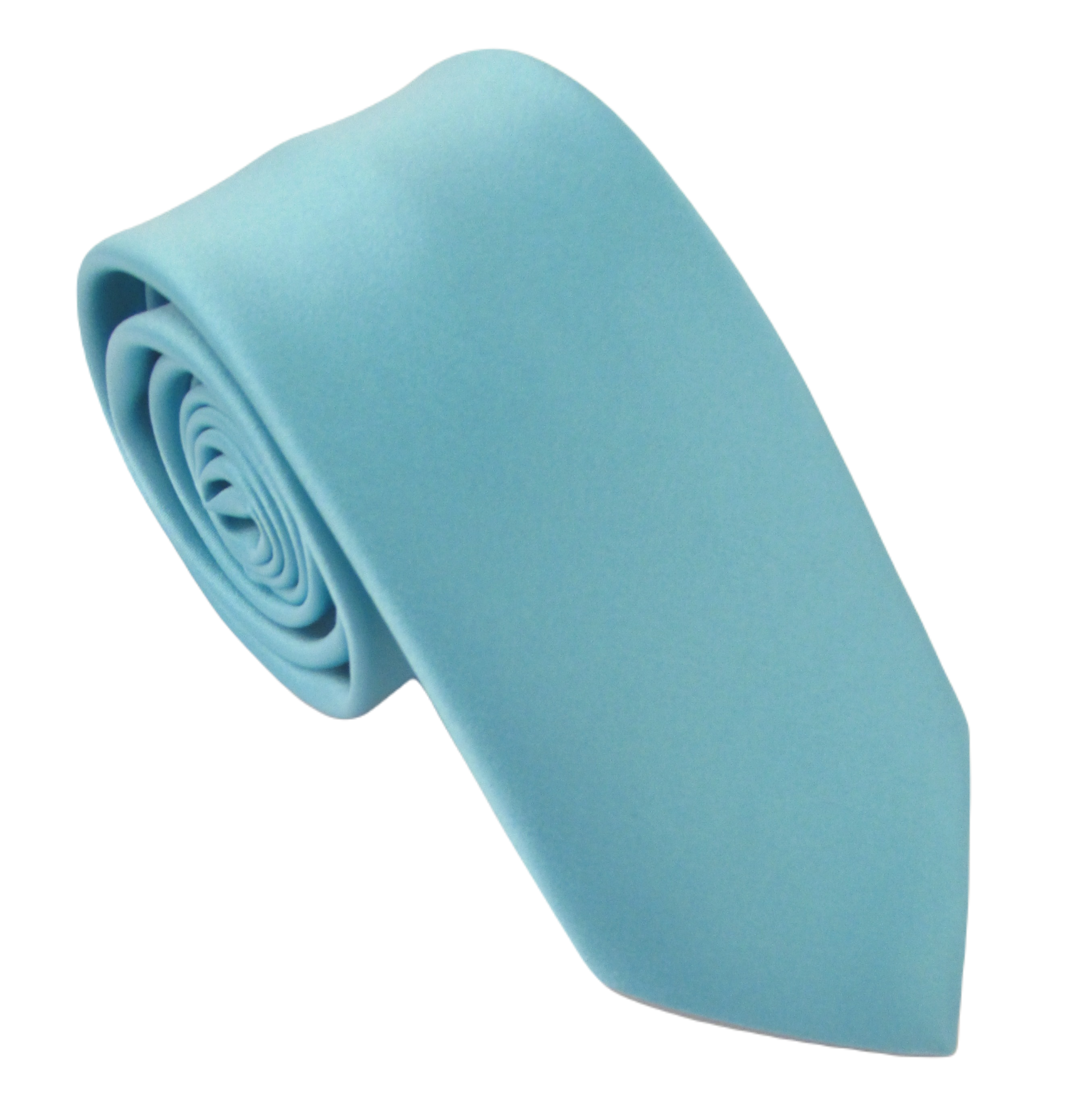 Men's Turquoise Satin Necktie – Elegant Formal Tie for Weddings, Business & Special Occasions