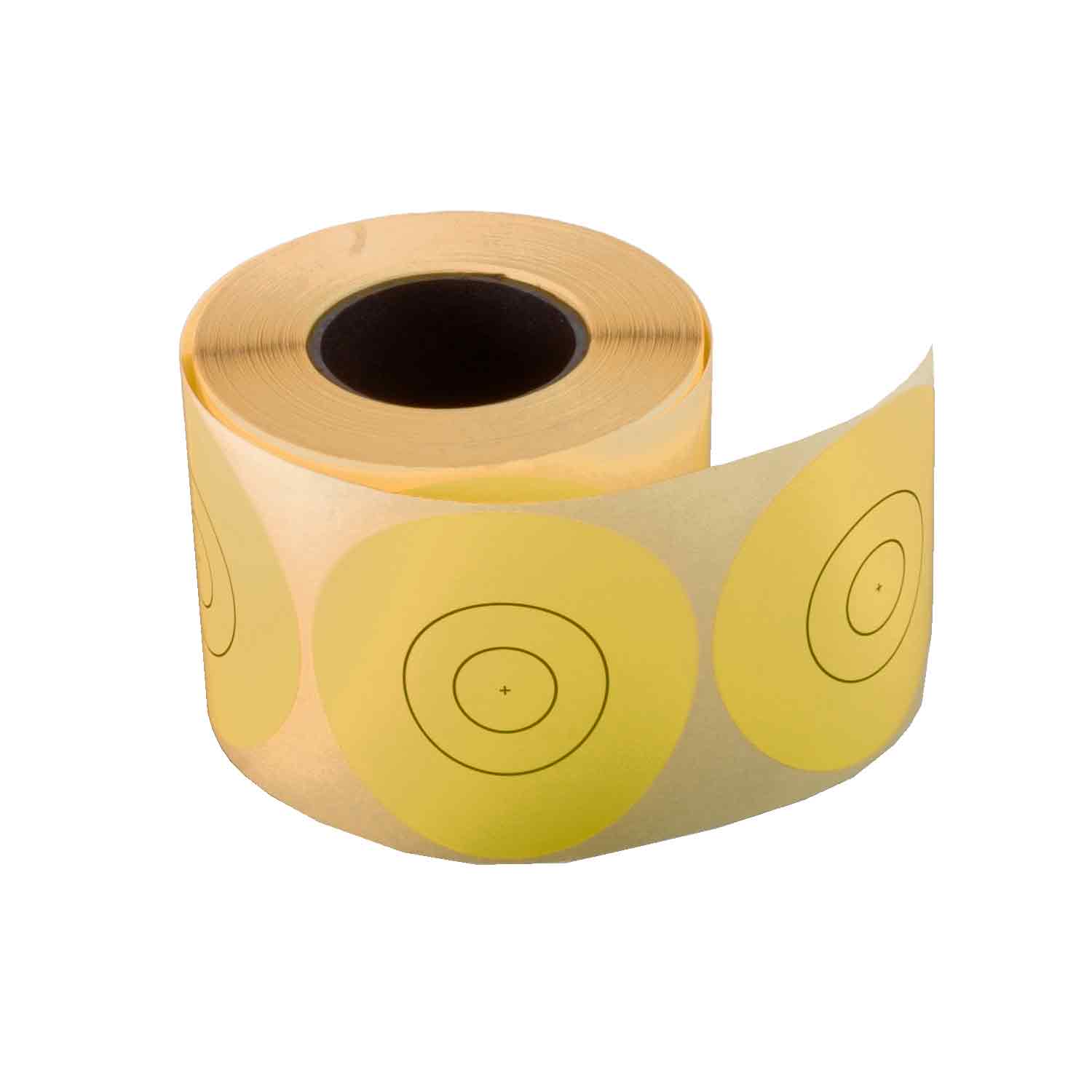 40cm Stick-On Replacement Yellow Centers for Car Wheels - High Visibility Reflective Decals for Night Driving Safety