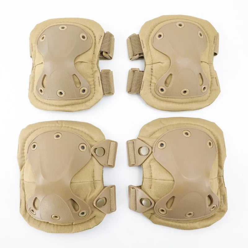 Unisex Tactical Knee and Elbow Pads Set - Camouflage Protective Gear for Hunting, Skating, Paintball & Extreme Sports - Durable Outdoor Armor for Men & Women