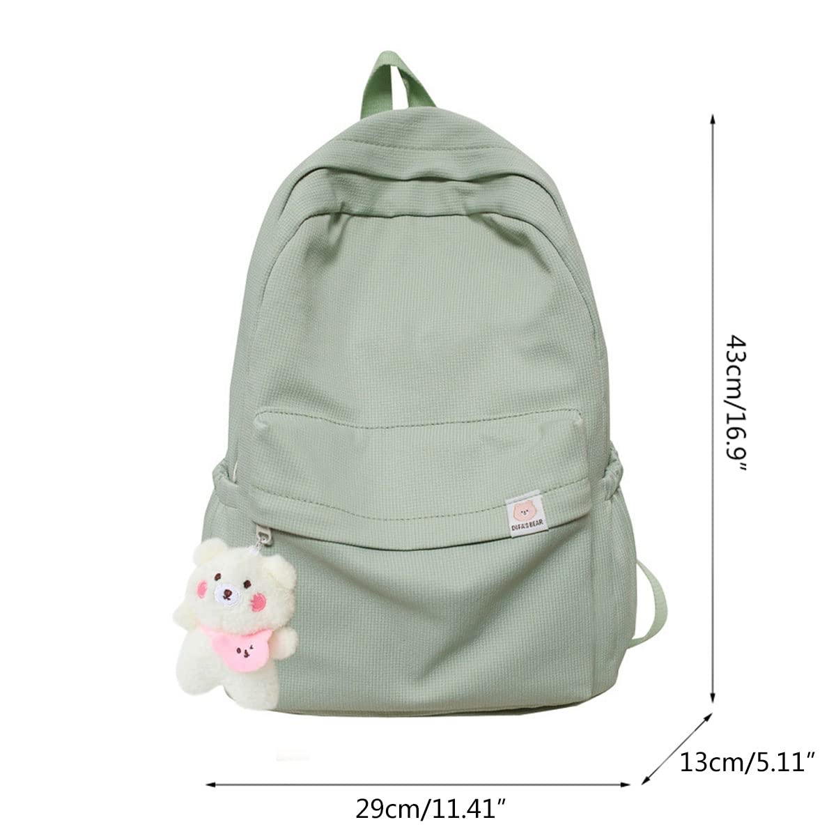 Stylish Aesthetic Backpack for Women & Teens - Cute Solid Color School Backpack with Laptop Compartment | Perfect for School, College, Travel & Daily Use