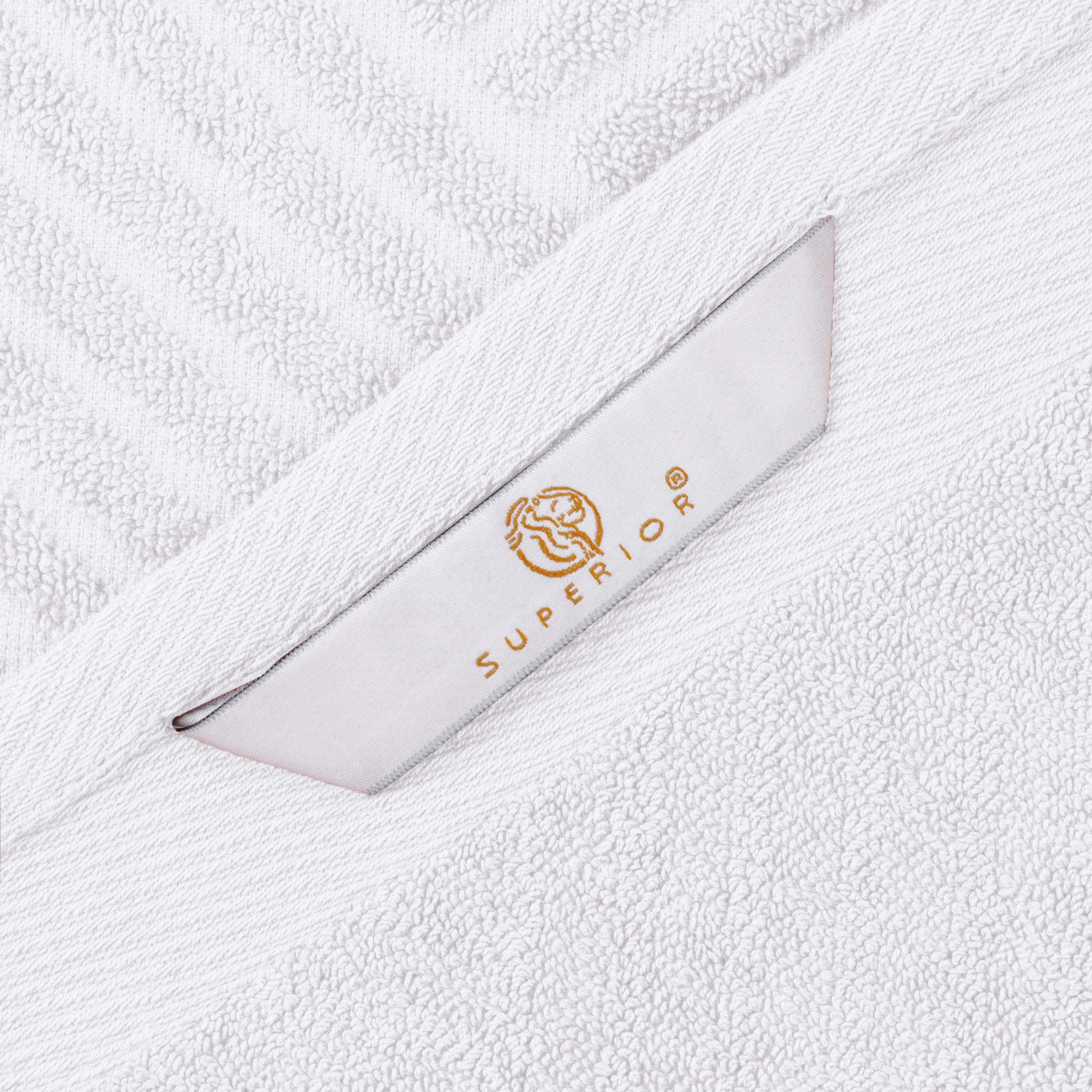Premium Basketweave Jacquard Egyptian Cotton Towel Set - 3 Piece Plush Bath Towels for Spa, Bathroom & Luxury Home Decor - Medium Weight, Ultra Soft & Absorbent