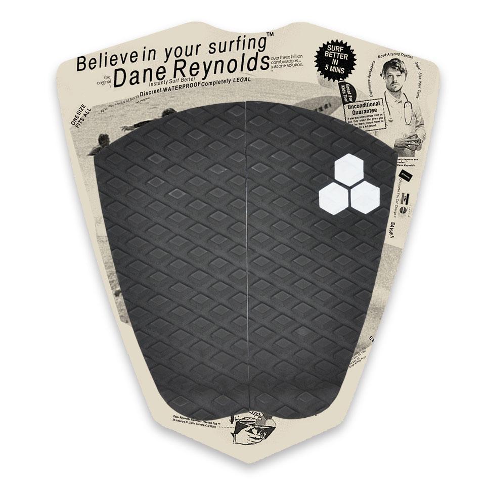 Premium Channel Islands Dane Reynolds 2-Piece Deck Pads - Black Surfboard Traction Pads for Enhanced Grip & Performance | Ideal for Surfing, Paddleboarding & Water Sports