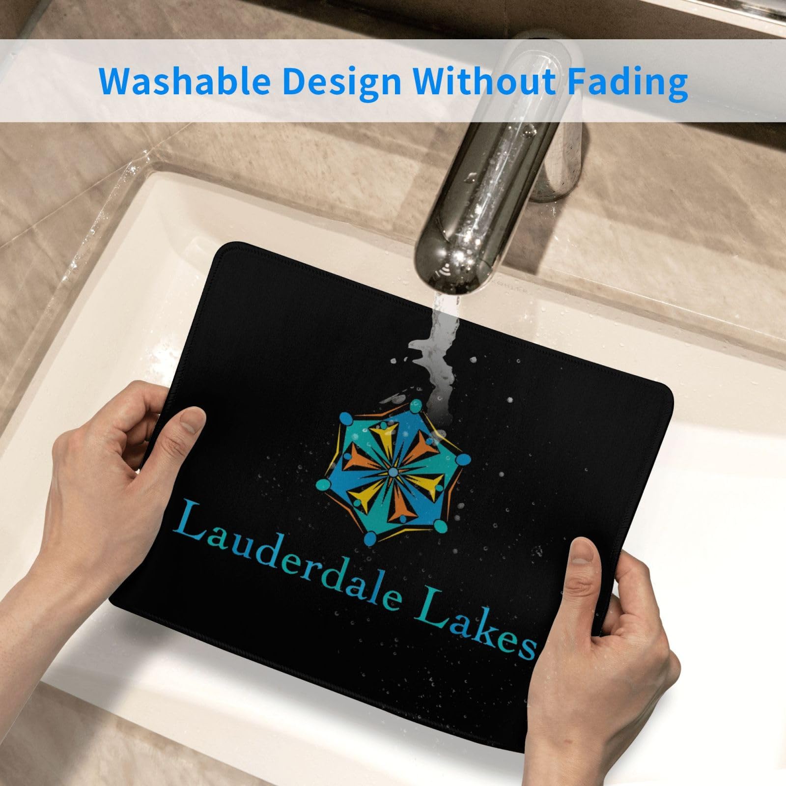 SIYTUAU Florida Lauderdale Lakes Seal Mouse Pad - 10x12 Inch Waterproof Non-Slip Rubber Office & Gaming Mousepad for Laptop & Computer - Perfect for Work, Gaming & Home Office Use