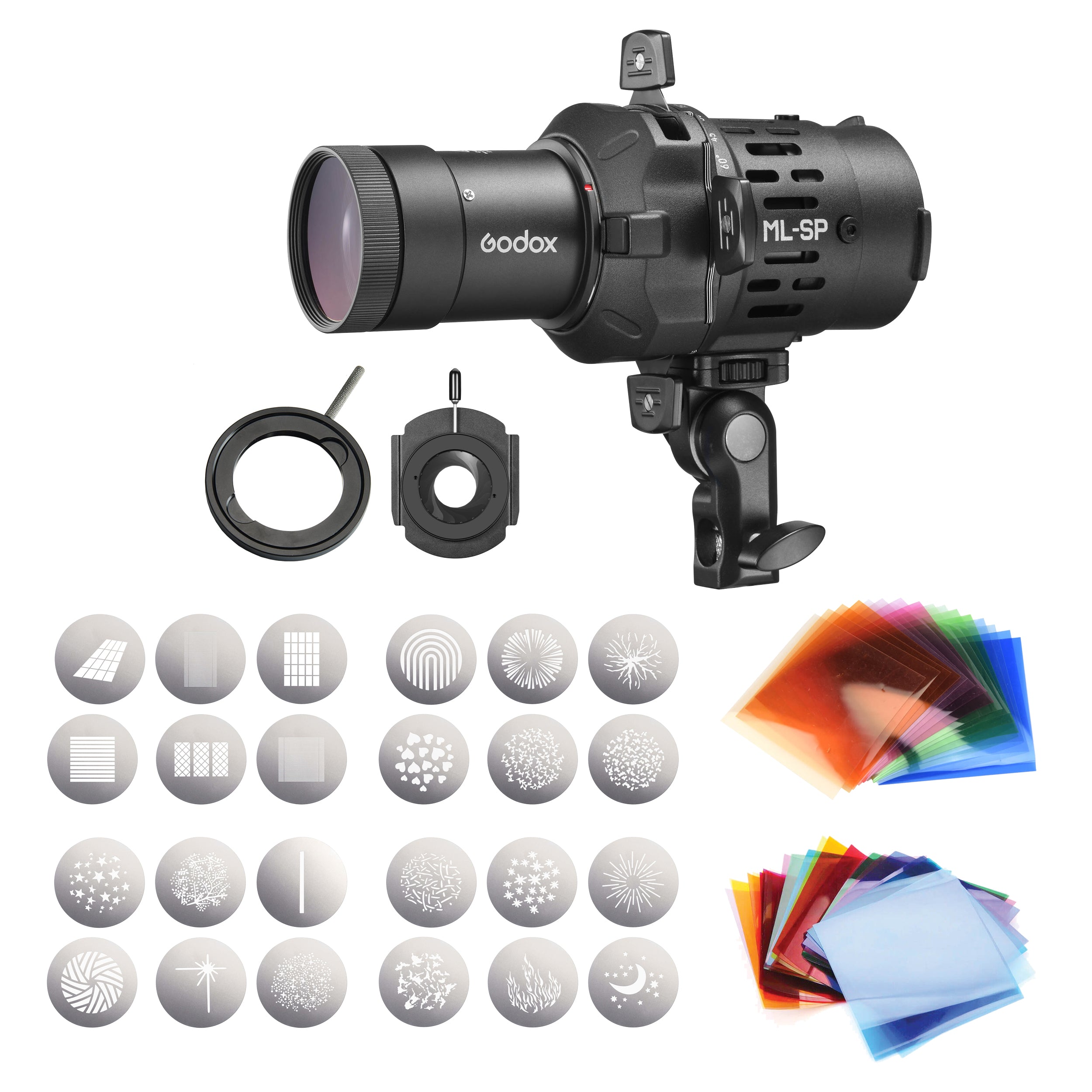 Godox ML SP Series Mount Projection Attachment Complete Kit - Professional Photography Lighting Accessory for Studio, Portrait, and Product Shoots
