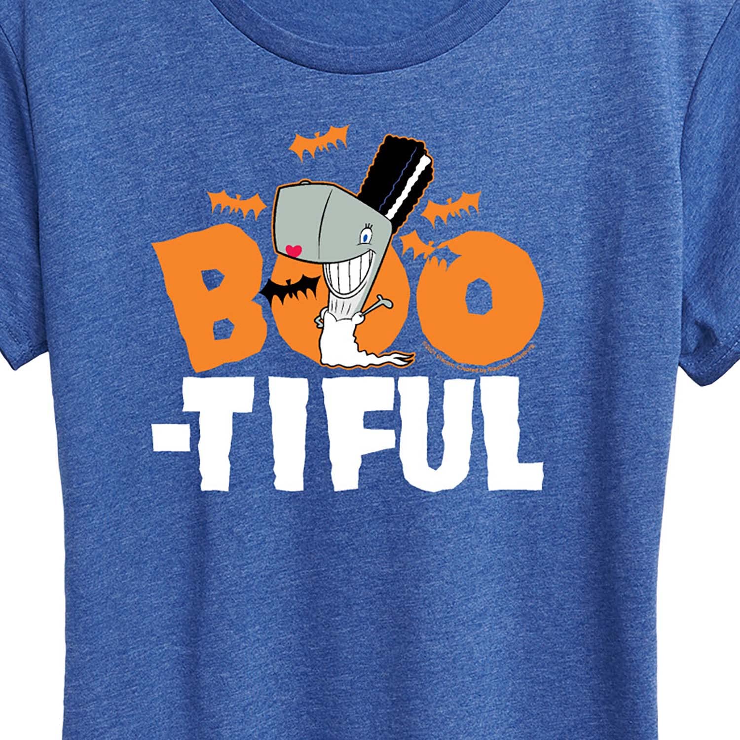 HYBRID APPAREL Women's Spongebob Squarepants Boo-Tiful Halloween Graphic Tee - Short Sleeve Casual T-Shirt for Women - Perfect for Costume Parties, Trick or Treating & Everyday Wear