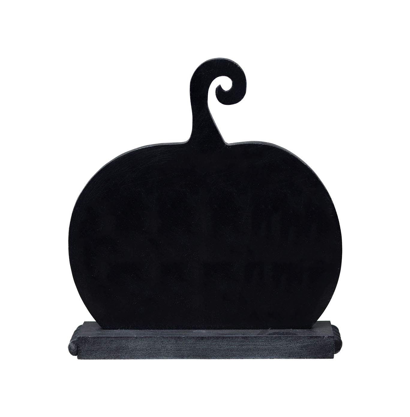 PARISLOFT Wooden Pumpkin-Shaped Tabletop Decor - Halloween & Haunted House Decorations for Home, School, Office & Parties - Perfect for Fall Festivals, Thanksgiving Centerpieces & Spooky Decor