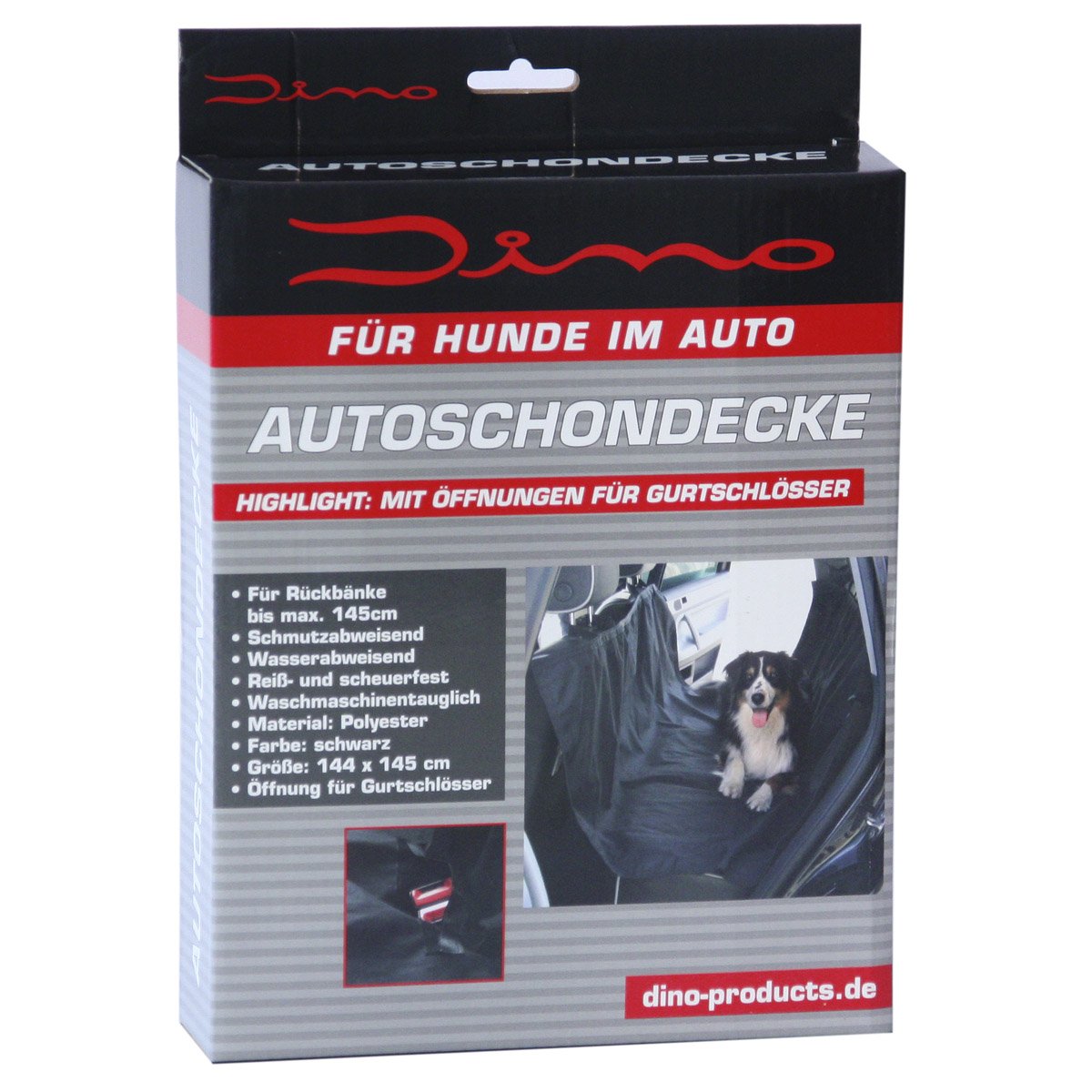 Dino 130034 Universal Dog Blanket for Car Seat Protection - Waterproof Pet Travel Blanket for Cars, Trucks & SUVs - Perfect for Road Trips, Vet Visits & Daily Commutes