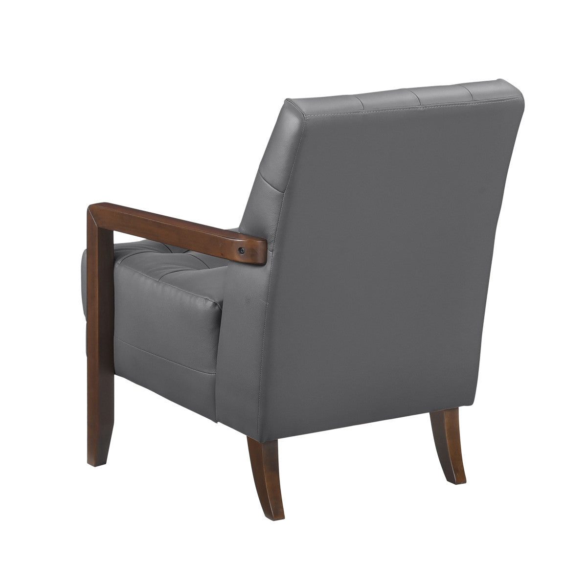 Archam Accent Chair Dark Grey - Modern Lounge Chair for Living Room, Bedroom & Office - Comfortable Upholstered Armchair with Sturdy Metal Legs