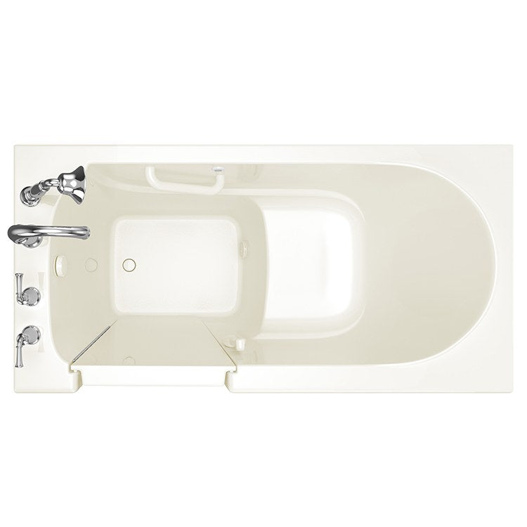 30W x 60L 3060 Series Gelcoat Walk-In Soaking Bathtub with Left Hand Drain & Faucet - Perfect for Small Bathrooms, Spa-Like Relaxation at Home