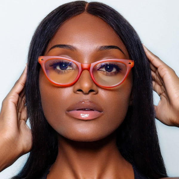 Stephanie Prescription Glasses - Burnt Orange Frames for Women - Stylish & Comfortable Eyewear for Reading, Work, and Everyday Use