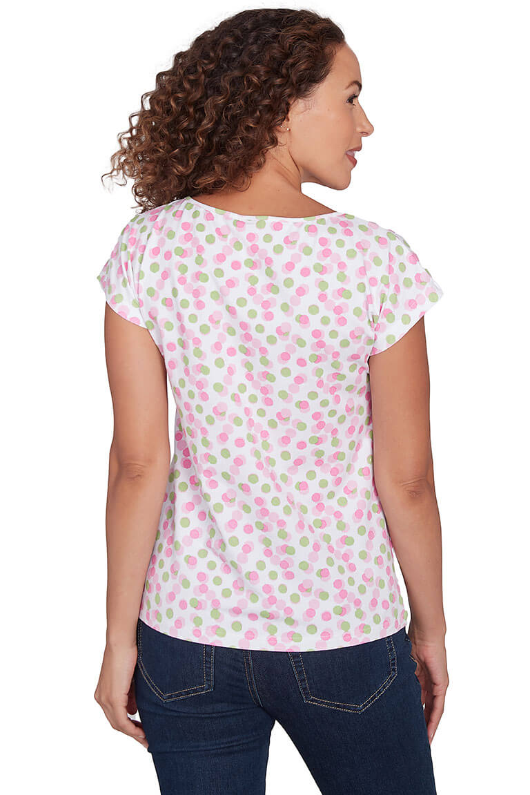 I Pink I Can Dancing Dots Tee - Trendy Graphic T-Shirt for Women | Casual Streetwear & Festival Outfit
