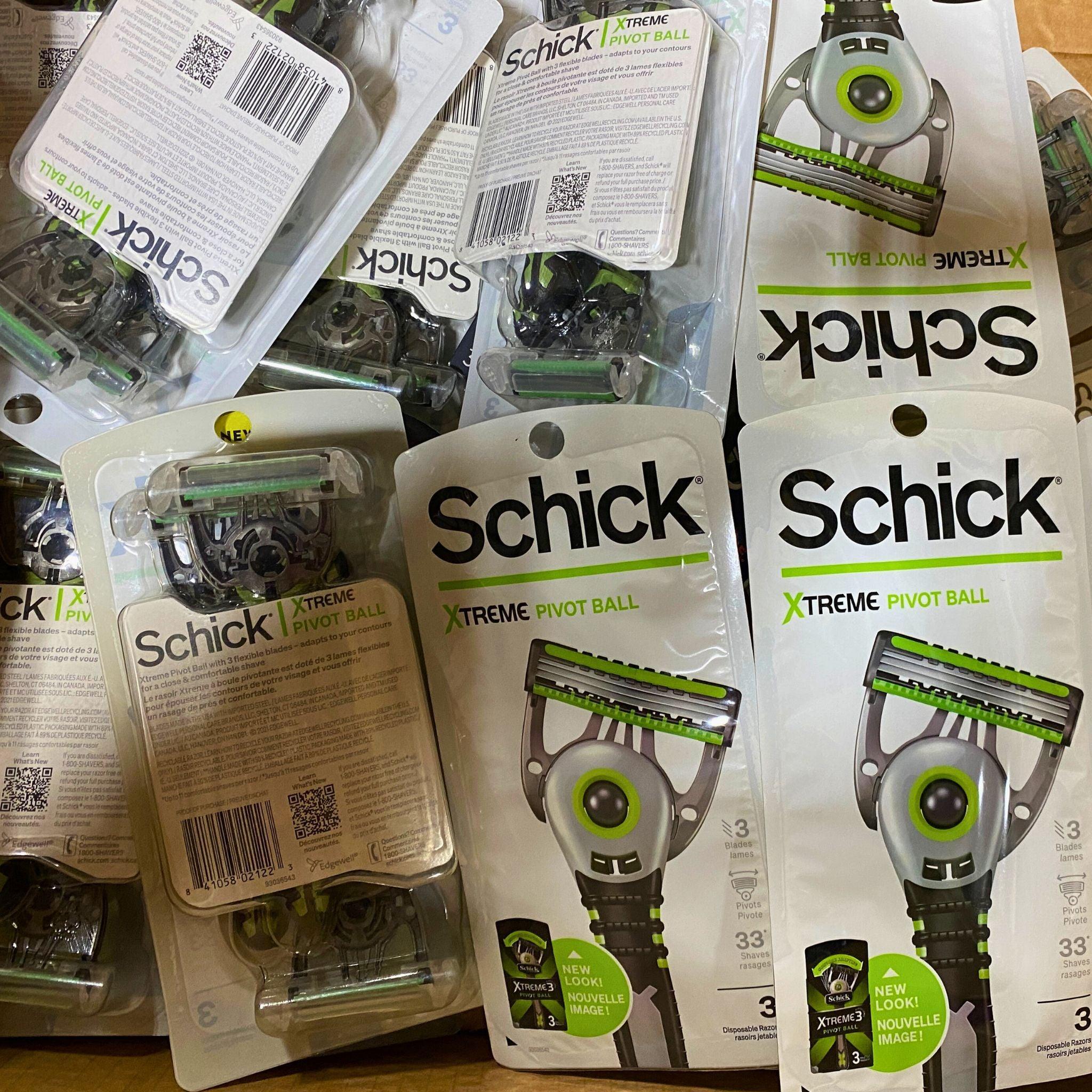 Schick Xtreme Pivot Ball 3 Disposable Razors - 50 Pack - Smooth Shaving for Men - Perfect for Travel, Gym & Daily Grooming Routine