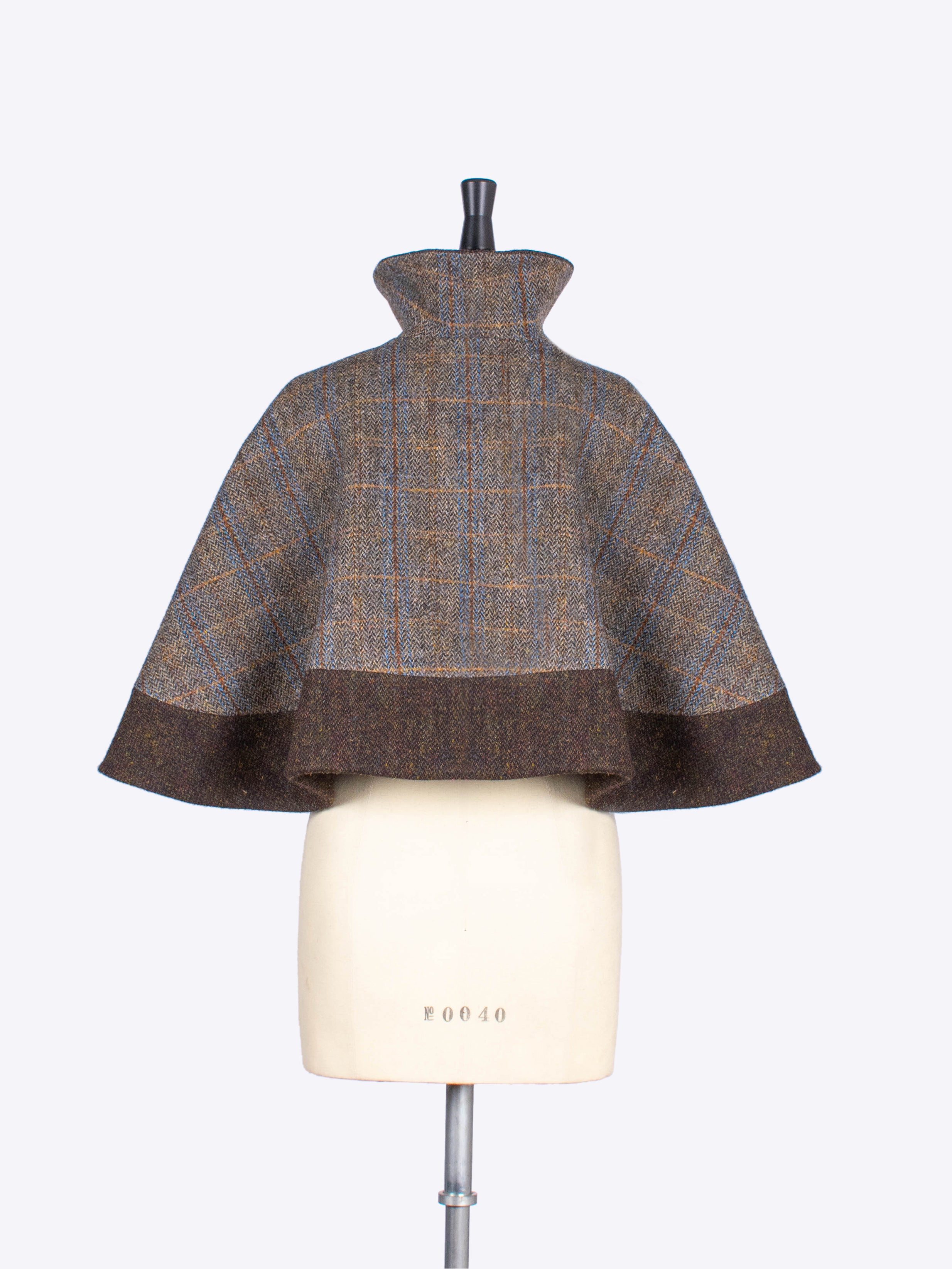 Elegant Sage & Chocolate Capelet Shawl - Soft & Stylish Wrap for Women, Perfect for Weddings, Parties, and Evening Events