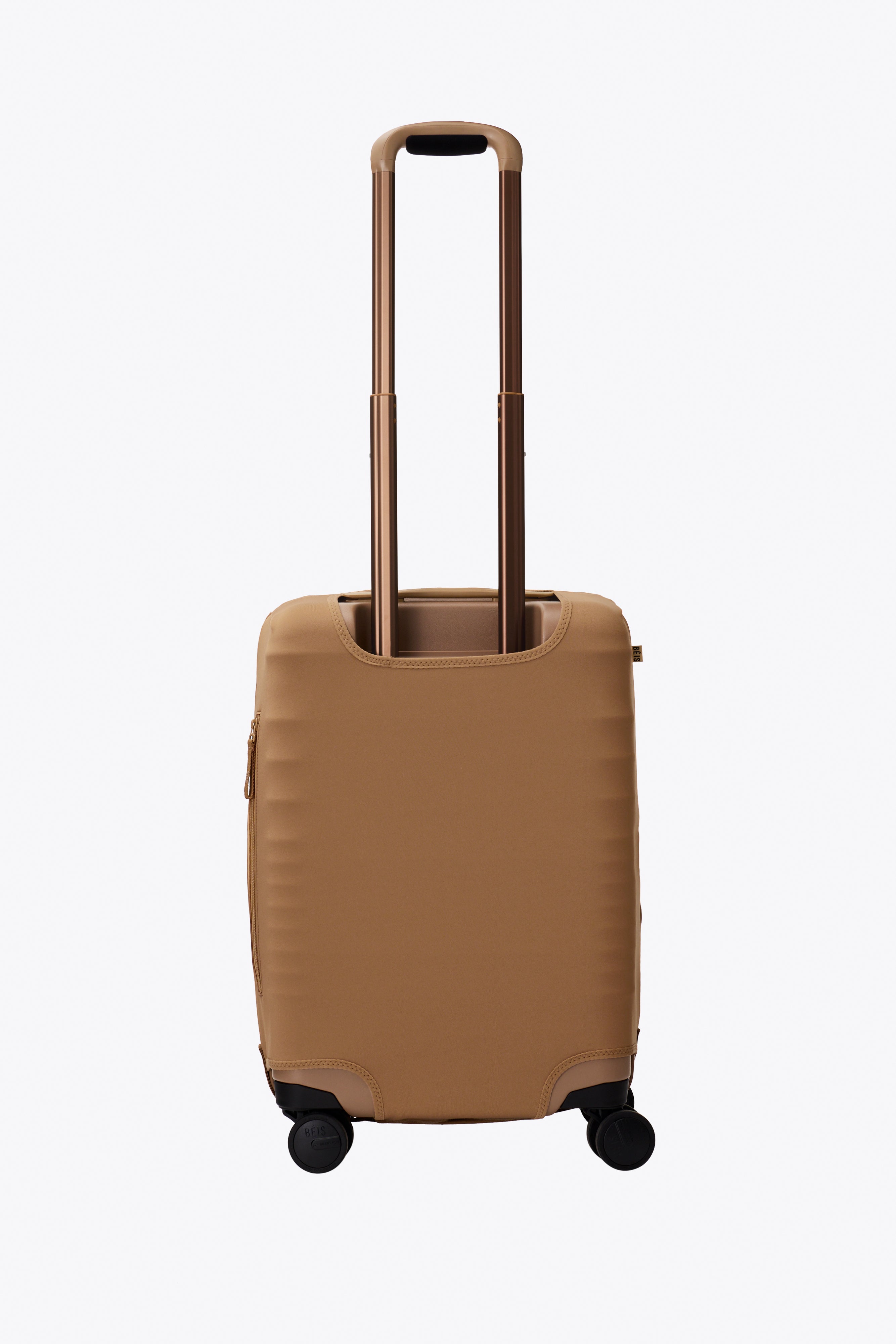 Premium Camel-Colored Carry On Luggage Cover - Waterproof & Scratch-Resistant for Air Travel, Business Trips & Vacation Packing